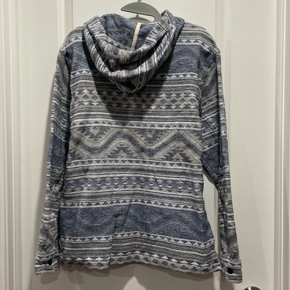 Faherty Pacific hooded Poncho Twilight Glacier Size Medium - Picture 5 of 7